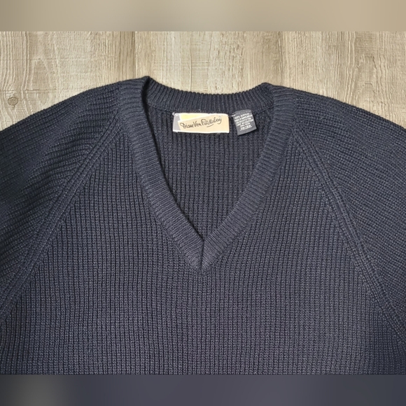 Diane Von Furstenberg Black V-neck Vintage Sweater - Picture 3 of 11